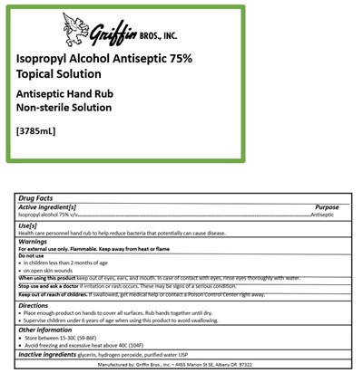 3785 Label (Fda Procedure For Hand  Sanitizer 3785.2)